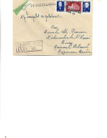 Romania - Registered Letter Circulated In 1958 To Bicaz  From Cucuietii - Centenary Of The Romanian Postage Stamp - Lettres & Documents
