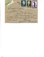 Romania - Registered Letter Circulated In 1958 To Bicaz  From Cucuietii - Centenary Of The Romanian Postage Stamp - Lettres & Documents