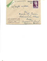 Romania - Registered Letter Circulated In 1958 To Bicaz  From Cucuietii - Stamp With W.A.Mozart - Brieven En Documenten