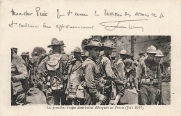 Militaria * Franchise Militaire * Les Premières Troupes Américaines Débarquées En France * Ww1 * Juin 1917 - Oorlog 1914-18