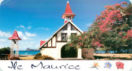 CPSM Maurice-Mauritius-L'église Du Cap Malheureux-Beau Timbre-Carte Format Spéciale    L2340 - Maurice