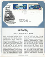 USA AND USSR 1975 - APOLLO-SOYUZ SPACE MISSION - JOINT ISSUE - 2 CPL. SET - 2 DIFFERENT  FDC - América Del Norte