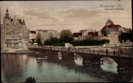 CPA Kaliningrad Königsberg Ostpreußen, Schlossteich Mit Brücke - Ostpreussen