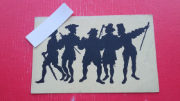 Scherenschnitt Paul Konewka.Die Handwerksburschen, Kunstwarts Nr. 69 - Silhouettes