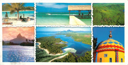 CPSM Maurice-Mauritius-Couleurs De L'ile-Beau Timbre-Carte Format Spéciale    L2340 - Maurice