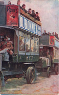 Publicité - Dubonnet Tonic Wine - Autobus Londoniens Sur Le Front - Carte Postale Ancienne - Publicité