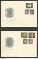 Allemagne DDR -  2 Ersttagbrief 13/12/1957 - Deutsche Luftpost - Lettres & Documents