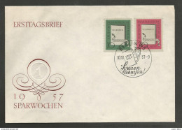 Allemagne DDR - Ersttagsbrief 10/10/57 Sparwochen 1957 - Cartas & Documentos