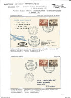 Aérophilatélie - Vol Luxembourg-Munich-Salzbourg Le 6/10/1957 Par Avion Convair CV.440 Sabena - 5 Scan - Lettres & Documents