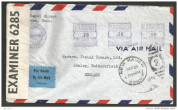 Guerre 39-45 - War 39-45 / Lettre Du 26/12/40 De New Haven (Connecticut) Vers Honley (Angleterre) - Contrôle Censure - Lettres & Documents