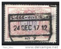Belgique - Chemin De Fer N°TR35  Obl LIEGE-VIVEGNIES N°7 - Other & Unclassified