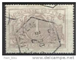 Belgique - Chemin De Fer N°TR13 Obl Télégraphique SAVENTHEM 7 DECE 1882 - Papier Filigrané - Gebraucht