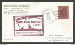 Deutschland - 1962 - USS Long Beach Visits Bremerhaven - Atomkreuzer Kriegsschiff - Other & Unclassified