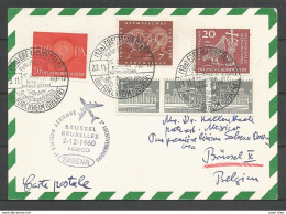 Aerophilatelie - Berlin - Luftpost - 1960 - Erstflug Sabena Bruxelles-Mexico - Ebermannstadt - Europa - Sonstige & Ohne Zuordnung