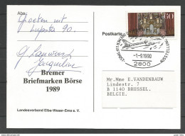 Aerophilatelie - Deutschland - Luposta - 1990 - Bremer Luftpost Ausstellung - 500 Jahre Post - Orgue - Altri & Non Classificati