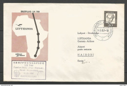Aerophilatelie - Deutschland - Luftpost - 1962 - Erstflug Lufthansa LH700 Frankfurt-Athen-Khartoum- Nairobi-Johannesburg - Otros & Sin Clasificación