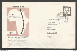 Aerophilatelie - Deutschland - Luftpost - 1962 - Erstflug Lufthansa LH700 Frankfurt-Athen-Khartoum- Nairobi-Johannesburg - Sonstige & Ohne Zuordnung