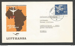 Aerophilatelie - Deutschland - Luftpost - 1962 - Erstflug Lufthansa Frankfurt-Lagos Nigeria - Boeing Jet 720B - Autres & Non Classés