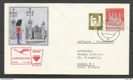 Aerophilatelie - Deutschland - Luftpost - 1961 - Erstflug Lufthansa Bremen-London - KaiserDom Speyer - Otros & Sin Clasificación