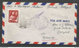 Aérophilatélie - DDR - Lettre 1957 - Luftpost Berlin - 1er Vol Sabena Bruxelles-Beograd - Tiziano Vecellio - Le Titien - Autres & Non Classés