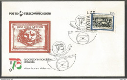 Italie - Lettre 25/10/1976 - Esponsizione Mondiale Di Filatelia - Italia 76 - Exposition Mondiale De Philatélie - 1971-80: Marcophilia