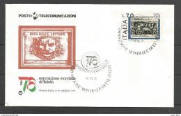 Italie - Lettre 25/10/1976 - Esposizione Mondiale Di Filatelia - Italia 76 - Exposition Mondiale De Philatélie - 1971-80: Marcophilie