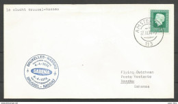 Aérophilatélie - Pays-Bas - Lettre 1974 Amsterdam - 1er Vol Sabena Bruxelles-Nassau (Bahamas) - Poste Aérienne