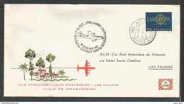 Aérophilatélie - Pays-Bas - Lettre 1960 - KLM Amsterdam-Casablanca-Las Palmas-Conacry-Monrovia - Posta Aerea