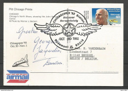 Aérophilatélie - USA - Carte 30/10/92 - Chicagopex - Discover Aerophilately - Rosemont Illinois - 3c. 1961-... Storia Postale