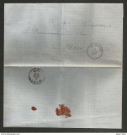Belgique - Lettre (plainte Au Procureur Du Roi) Non Affranchie De Soignies à Mons Du 08/12/1877 - Franchigia