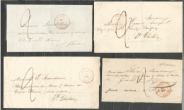 Belgique - Précurseur - 8 LSC Ou Fragments De Lettres De Mons à St Ghislain - 1830-1849 (Belgio Indipendente)