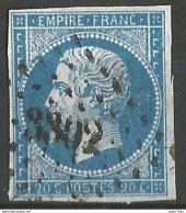 FRANCE - Oblitération Petits Chiffres LP 3302 St-VALLIER-SUR-RHONE (Drôme) - 1853-1860 Napoléon III