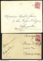 Belgique - Obl.fortune 1919 - Obl. Linéaire NIMY + Obl. NIMY Centre Vide - Fortune Cancels (1919)