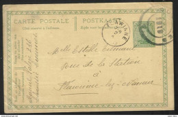 Belgique - Obl.fortune 1919 - Obl. CUESMES Cachet Type Américain + FLAWINNE Cachet Sans L'année - 30/9/1919 - Other & Unclassified