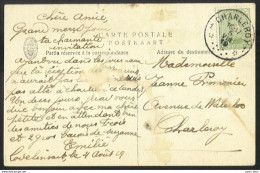 Belgique - Obl.fortune 1919 - N°137 Sur Carte Cachet Charleroy 1 - Verso Mechelen Cavalcade De Hanswijk 1913 - Other & Unclassified