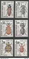 France - Taxe N°103 à 108 ** - Coléoptéres - Ampedus, Dorcadion, Pyrochroa, Scarties, Trichius, Apoderus - 1960-.... Nuevos