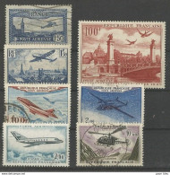 France - Poste Aérienne - Entre N°6 Et N°42 - 7 Timbres **,* Et Obl. - - 1927-1959 Afgestempeld