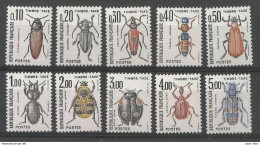 France - Taxe N°103 à 112 ** - Coléoptéres - Tricodes, Adelia, Paedurus, Leplura, Apoderus, Trichius, Scarites, ... - 1960-.... Nuovi