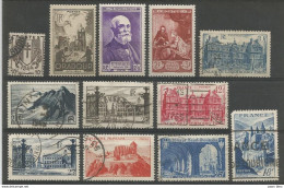 France - Lot 12 Timbres Obl, * Et ** - Conques, St Wandrille, St Bertrand De Cominges,Nancy, Oradour, Becquerel,... - Usati