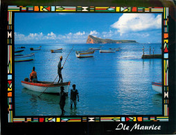 CPSM Maurice-Mauritius-Retour De Pêche-Beau Timbre-Carte Format Spéciale    L2340 - Maurice