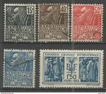 France - N°270 à 274 - Exposition Coloniale - 274 Neuf Sans Gomme - Used Stamps