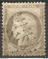 France - Napoleon III Et/ou Cérès - Oblitération Sur N°56 - GC 3340 SAVIGNE-L'EVEQUE (Sarthe) - 1871-1875 Cérès