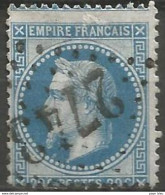 France - Napoleon III Et/ou Cérès - Oblitération Sur N°29A - GC 2743 ORNANS (Doubs) - 1863-1870 Napoleone III Con Gli Allori
