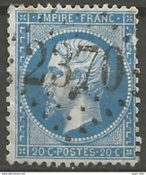 France - Napoleon III Et/ou Cérès - Oblitération Sur N°22 - GC 2370 MIRECOURT (Vosges) - 1853-1860 Napoleone III