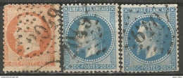 France - Napoleon III Et/ou Cérès - Oblitération Sur N°23+29B - GC 2049 LIMOGES (Haute-Vienne) - 1853-1860 Napoleon III