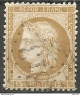 France - Napoleon III Et/ou Cérès - Oblitération Sur N°55 - GC 1813 HUCQUELIERS (Pas-de-Calais) - 1871-1875 Ceres