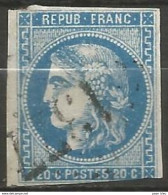 France - Napoleon III Et/ou Cérès - Oblitération Sur N°46B - GC 1377 ECOUCHE (Orne) - 1870 Ausgabe Bordeaux