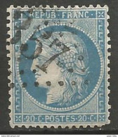 France - Napoleon III Et/ou Cérès - Oblitération Sur N° 37 - GC 357 BAYEUX (Calvados) - 1871-1875 Cérès