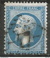 France - Napoleon III Et/ou Cérès - Oblitération Sur N° 22 - GC 47 ALAIS (Gard) - 1853-1860 Napoléon III