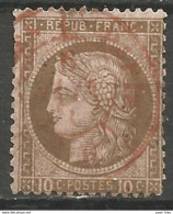 France - Cérès - N°54 Oblitéré - Cachet à Date Des Imprimés (rouge) - 1871-1875 Ceres